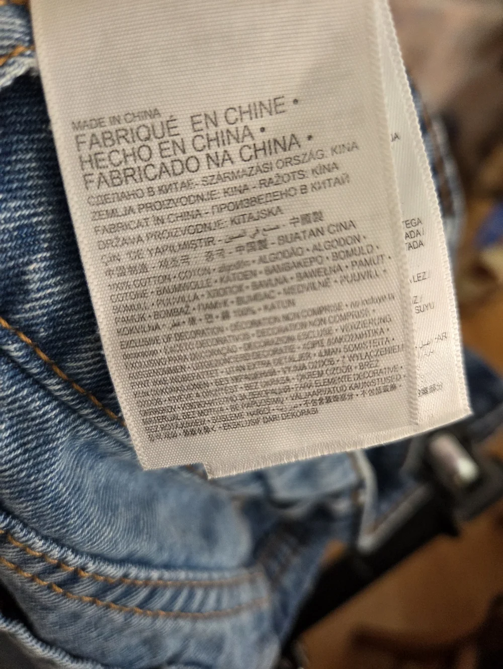 Levi's Two-Tone Blue Denim Skirt with Star Patches Western Cowgirl Rodeo 14 Girl
